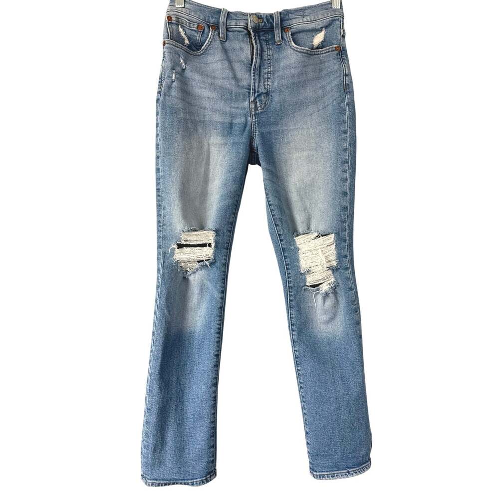 Madewell Perfect Vintage Jeans Womens Size 27 Distressed Light Wash Denim